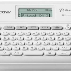 Imprimanta Transfer Termic BROTHER 180dpi PT-D410, Viteza de tiparire: 20mm/s, Latime maxima de imprimare: 18 mm|Conectivitate: USB , Imprimare Cod de bare: NU (timbru verde 3.5 RON) "PTD410YJ1"