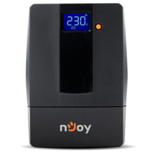 UPS NJOY, "HORUS P 600", Line Int. cu management, mini tower, 600VA/360W, AVR, Schuko x 2, 1 x baterie GP07122L, display LCD, back-up 1 - 10 min., "PWUP-LI060H1-AZ01B" (timbru verde 11 lei)