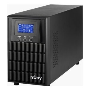 UPS NJOY, "ATEN PRO 1000", Online cu sinusoida pura, tower, 1000VA/900W, AVR, Schuko x 3, 2 x baterie 12V/9Ah, display LCD, back-up 1 - 10 min., "PWUP-OL100AP-AZ01B" (timbru verde 11 lei)