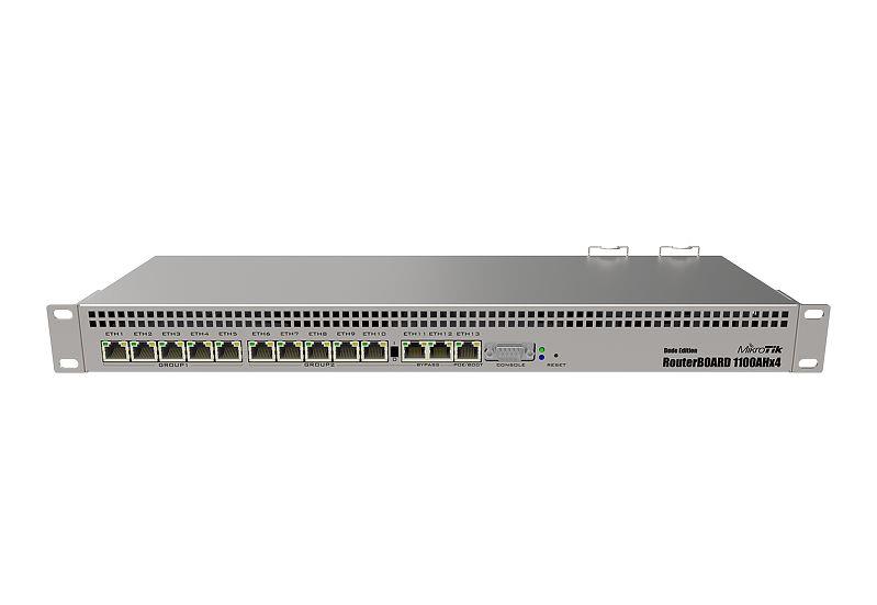 NET ROUTER 10/100/1000M 13PORT/DUDE RB1100DX4 MIKROTIK "RB1100DX4" (timbru verde 0.8 lei)