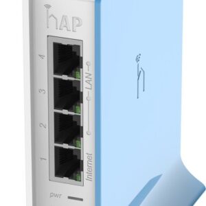 ACCESS Point Mikrotik wireless interior 300 Mbps, port 10/100 x 4, antena interna x 2, fara PoE, 2.4 GHz, "RB941-2ND-TC"  (timbru verde 0.8 lei)
