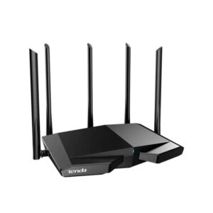 ROUTER Tenda wireless AX5700Mbps,1 x WAN Gigabit, 3 porturi LAN Gigabit, 2.4 GHz/5 GHz/6 Ghz tri band, 5 antene externe, WI-FI 6E "RX27 PRO" (timbru verde 0.8 lei)