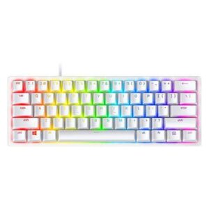 TASTATURA RAZER - gaming, "Huntsman Mini - Mercury", cu fir, 61 taste format 60% (61 taste), USB, negru, "RZ03-03390400-R3M1" (timbru verde 0.8 lei)