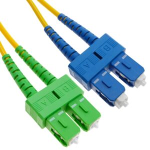 Patchcord FO SC/APC-SC/PC, SM OS2 9/125, manta LSZH 3.0mm, duplex 3m "SC/APC-SC/PC-SM/DX-3" (timbru verde 0.08 lei)
