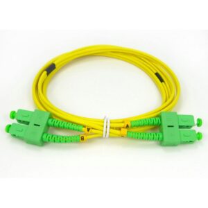 Patchcord SC/APC-SC/APC, SM 9/125, manta LSZH 3.0mm, duplex 3m, "SC-SC-APC-SM/DX-3" (timbru verde 0.08 lei)