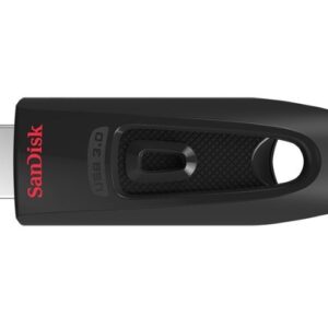 MEMORIE USB 3.0 SANDISK 32 GB, retractabila, carcasa plastic, negru, "SDCZ48-032G-U46" (timbru verde 0.03 lei)