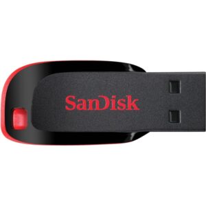 MEMORIE USB 2.0 SANDISK 64 GB, clasica, carcasa plastic, negru, "SDCZ50-064G-B35" (timbru verde 0.03 lei)