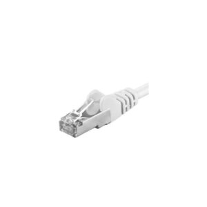 Patchcord SFTP RJ45-RJ45 Cat.6A, 0.5m, alb, "SFTP-6A-0.5-W" (timbru verde 0.08 lei) (timbru verde 0.08 lei)