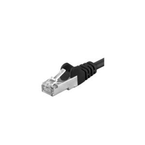 Patchcord SFTP RJ45-RJ45 Cat.6A, 2m, negru, "SFTP-6A-2-BK" (timbru verde 0.08 lei) (timbru verde 0.08 lei)