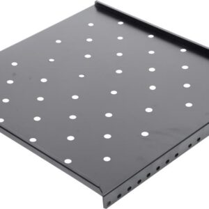 RAFT FIX SPACER 1U pentru rack 19", adancime 650mm, pt. cabinet de 1000mm, sarcina maxima 60Kg, vopsea antistatic, otel 1.2mm, black, "SPSF-1U650-BK-03"