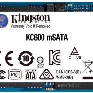 SSD KINGSTON KC600, 256GB, mSATA, 3D TLC Nand, R/W: 550/500 MB/s, "SKC600MS/256G"
