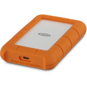 HDD extern LACIE 1 TB, Rugged, 2.5 inch, USB 3.0, portocaliu/ argintiu, "STFR1000800" (timbru verde 0.8 lei)