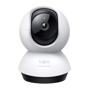 CAMERA IP TP-LINK, cube, wireless, pt. interior, dist. IR 9 m, tip lentila fixa 4 mm, 4 Mpx rezolutie 2K, microfon, carcasa plastic, slot SD card, "Tapo C220" (timbru verde 0.8 lei)