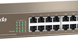 SWITCH Tenda 16 porturi 10/100 Mbps, carcasa metalica rackabil, "TEF1016D" (timbru verde 0.8 lei)