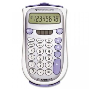CALCULATOR de BIROU Texas Instruments TI-1706 SV, 8-digit, giant SuperView display and dual power, change sign (+/-) "TI000034" (timbru verde 0.18 lei)