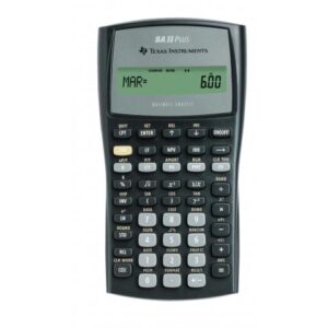 CALCULATOR de BIROU Texas Instruments TI-BA-II PLUS "TI001806" (timbru verde 0.18 lei)