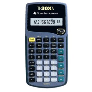 CALCULATOR de BIROU Texas Instruments STIINTIFIC TI-30XA, 10 digiti "TI002384" (timbru verde 0.18 lei)