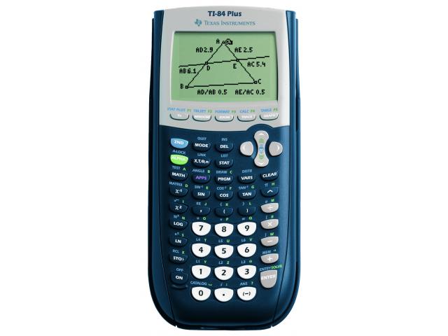 CALCULATOR de BIROU Texas Instruments GRAFIC TI-84 PLUS "TI014352" (timbru verde 0.18 lei)