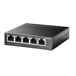 SWITCH TP-LINK 5-Port Gigabit Easy Smart Switch cu 4-Port PoE+, carcasa metalica "TL-SG105MPE" (timbru verde 2 lei)