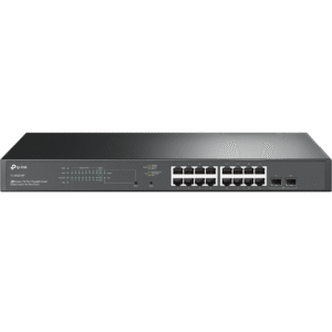 SWITCH TP-LINK 18 porturi JetStream Gigabit Smart Switch with 16-Port PoE+, carcasa metal "TL-SG2218P" (timbru verde 2 lei)