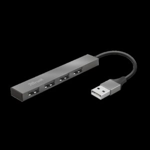 Trust Halyx Aluminium 4 Mini USB Hub "TR-23786" (timbru verde 0.8 lei)