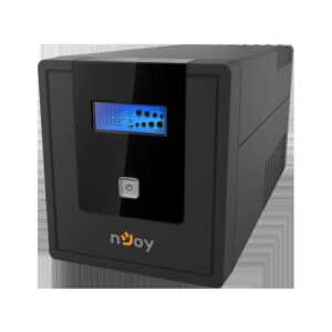 UPS NJOY, "Cadu 1000", Line Int. cu management, mini tower, 1000VA/600W, AVR, Schuko x 2, 2 x baterie GP07122F, display LCD, back-up 1 - 10 min., "UPCMTLS610HCAAZ01B" (timbru verde 11 lei)
