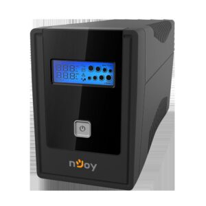 UPS NJOY, "Cadu 650", Line Int. cu management, mini tower, 600VA/360W, AVR, Schuko x 2, 1 x baterie GP07122F, display LCD, back-up 1 - 10 min., "UPCMTLS665TCAAZ01B" (timbru verde 11 lei)
