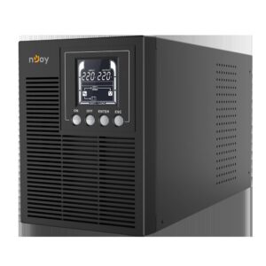 UPS NJOY, "ECHO PRO 1000", Online cu sinusoida pura, mini tower, 1000VA/800W, AVR, Schuko x 3, 2 x baterie GP07122L, LED, back-up 1 - 10 min., "UPOL-OL100EP-CG01B" (timbru verde 11 lei)
