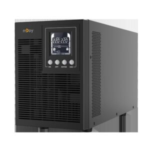 UPS NJOY, "ECHO PRO 2000", Online cu sinusoida pura, tower, 2000VA/1600W, AVR, Schuko x 4, 4 x baterie GP07122L, display LCD, back-up 1 - 10 min., "UPOL-OL200EP-CG01B" (timbru verde 11 lei)