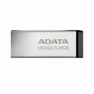 MEMORIE USB 3.2 ADATA 128 GB, carcasa metalica, gri, "UR350-128G-RSR/BK" (timbru verde 0.03 lei)