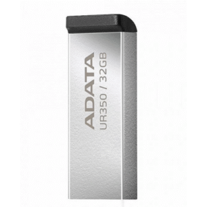 MEMORIE USB 3.2 ADATA 32 GB, carcasa metalica, gri, "UR350-32G-RSR/BK" (timbru verde 0.03 lei)