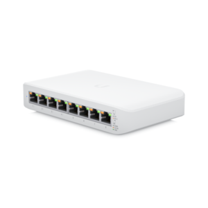SWITCH. PoE Ubiquiti, port Gigabit x 8, carcasa plastic, "USW-LITE-8-POE" (timbru verde 2 lei)