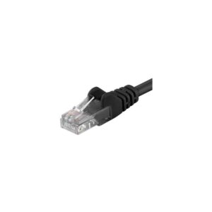 Patchcord UTP RJ45-RJ45 Cat.5e 5m, negru, "UTP-5E-5-BK" (timbru verde 0.08 lei)