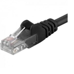 Patchcord UTP RJ45-RJ45 Cat.6, 1m, negru, "UTP-6-1-BK" (timbru verde 0.08 lei)