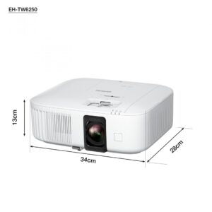EPSON EH-TW6250 4K PRO-UHD 2800Lm with HC lamp warranty "V11HA73040" , (timbru verde 4 lei)(RAPO)