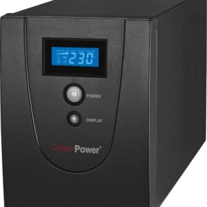 UPS CYBER POWER Line Int. cu sin. simulata, cu management, Tower, LCD, 2200VA/1320W, AVR, 6x IEC, baterie 2x 12V/9Ah, incarcare pana la 8h, USB, 2x RJ45, RS232, tehn. GreenPower, "VALUE2200EILCD" (timbru verde 40 lei)
