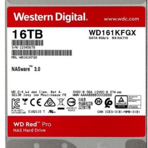 HDD WD 16TB, Red Pro, 7.200 rpm, buffer 512 MB, pt NAS, "WD161KFGX"