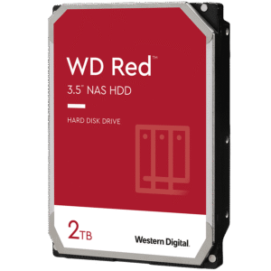 HDD NAS WD Red Plus 2TB CMR, 3.5, 64MB, 5400 RPM, SATA, TBW: 180 "WD20EFPX" timbru verde 4 lei