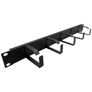 Organizator de cabluri, cu inele, orizontal, 1U, Xcab "Xcab-1801"