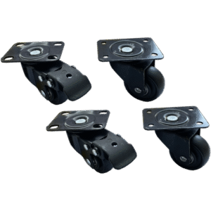 Set de patru roti pentru cabinete metalice rack, Xcab "Xcab-51200"