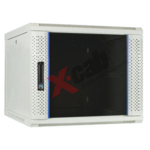 Cabinet metalic de perete 19", tip rack wallmount, 9U 600x600 mm, Xcab S Gri "Xcab-9U60S.7035"