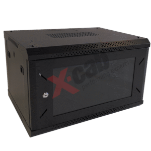 Cabinet metalic de perete 19", tip rack wallmount, 9U 600x800 mm, Xcab S Negru "Xcab-9U80S.9004"