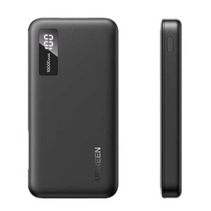 POWER BANK Ugreen "PB311", 10000mAh, PD 3.0 + QC 3.0 22.5W, 1 x USB; 1 x USB Type-C, total 3A, gri, "25742" (timbru verde 0.98 lei) - 6941876227426