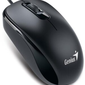 MOUSE Genius, "DX-110", PC sau NB, cu fir, USB-C, optic, 1200 dpi, butoane/scroll 3/1, cablu 1.5m, negru, "31010028401" (timbru verde 0.18 lei)