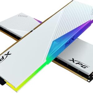 Memorie DDR Adata - gaming DDR5 32GB, frecventa 6400MHz, latenta CL32, 16GB x 2 module, radiator alb, iluminare RGB, XPG LANCER RGB "AX5U6400C3216G-DCLARWH"