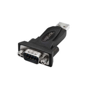 ADAPTOR USB LOGILINK, USB 2.0 (T) la Serial DB9M (9-pin)(RS232)(T), negru, "AU0002F" (include TV 0.06 lei)
