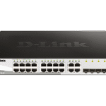 SWITCH D-LINK SMART 16 porturi Gigabit + 4 porturi combo SFP, carcasa metalica, rackabil, "DGS-1210-20" (timbru verde 2 lei)