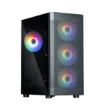 CARCASA Zalman "i4 TG", middle tower, gaming, fara sursa, suporta 8xfan, 4xfan 140mm inclus, PSU shroud, USB 3.1 gen1 x 2, USB 2.0 x 1, audio+mic, 7 sloturi expansiune + 2 verticale, negru, "i4 TG Black" (timbru verde 0.32lei)
