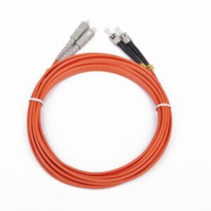 CABLU FIBRA OPTICA duplex multimode,  2m, conectori ST-SC, bulk, "CFO-STSC-OM2-2M"