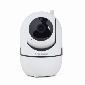 CAMERA IP GEMBIRD, pt. interior, CMOS 2 Mpx, lentile 3.6mm, wi-fi, rezolutie FullHD 1920x1080, video H.264 AVI, microfon, rotatie 355 gr, inclinare 120 gr, carcasa plastic, slot microSD card, Tuya,  (timbru verde 0.8 lei)